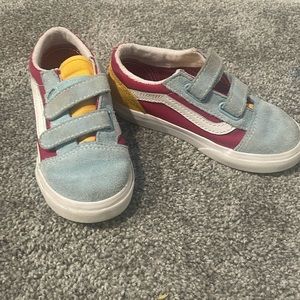 Multicolored kids vans
